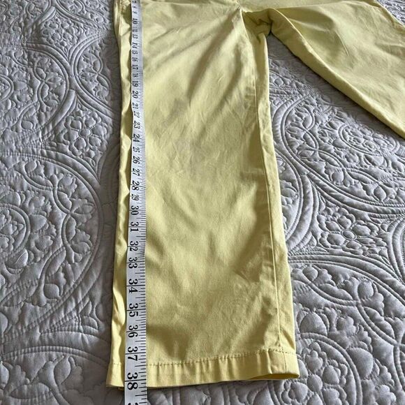 TALBOTS Relaxed Chino yellow Straight Leg Trousers for Women size 6 - Picture 10 of 11